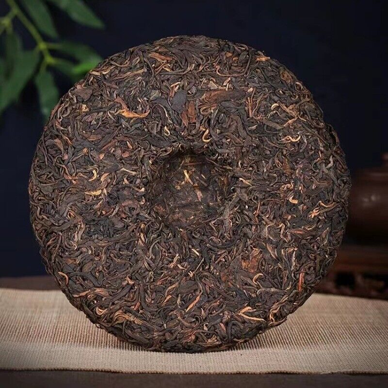 357g Yunnan Qizi Old Puerh Raw Tea Cake 2003 Yiwu Zhengshan Sheng Pu'er Cake Tea
