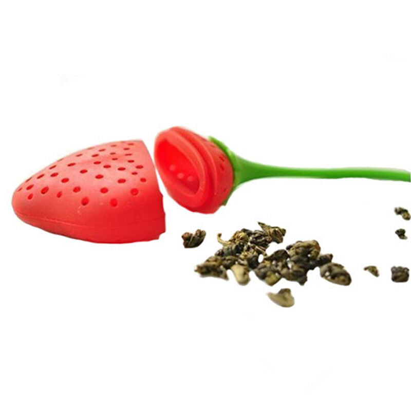 Food-grade Silicone Strawberry Design Tea Leaf Strainer Infuser Filter Tools