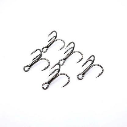 5 Hooks for Each Pack Black Nickle fishing Blade Forged Treble Hooks