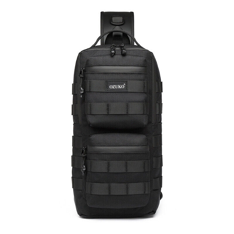 OZUKO Large Capacity Crossbody Bag Outdoor Tactical Waterproof BagSling Backpack