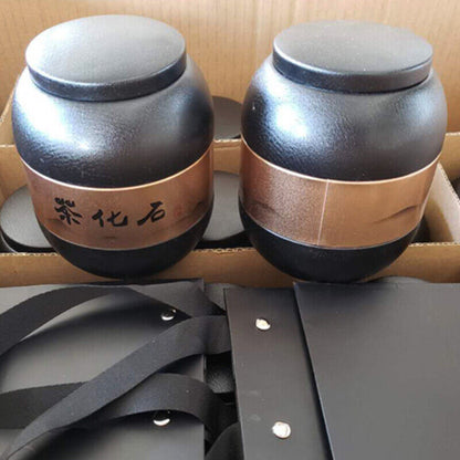 500g Tin Tea Gift Yunnan Pu-erh Tea Ripe Glutinous Fragrance Fossilize Tea