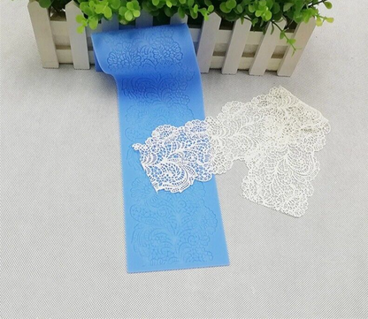 Cake Decoration Tool 40cm Silicone Mat Flower Lace Mold Fondant Border 40x10cm