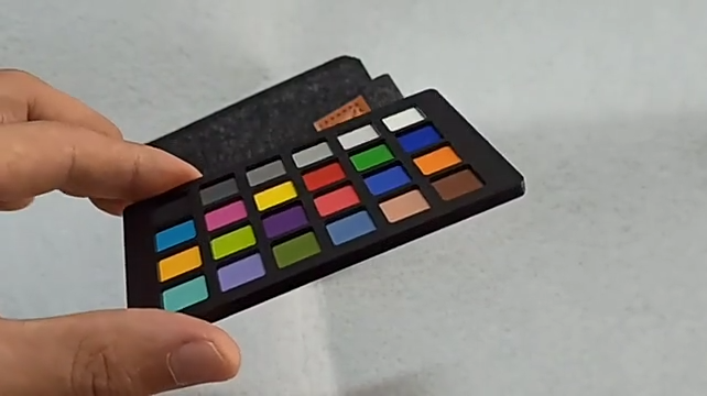 24 Color Checker Correction Classic Image Resolution Test Chart Palette 64x108mm
