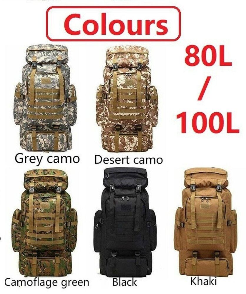 Mountaineering Bag 80L/100L Bag Backpacks Backpack Outdoors Camping Travel Bags