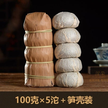 Yunnan Pu-erh Tea Ripe Puerh Tea Tuocha Puer Tea Tuo Cha Bamboo Leaf Packed 500g