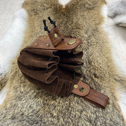 Medieval Vintage Waist Bag Hanging Belt Coin Purse Faux Leather Cosplay Props