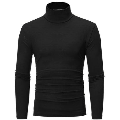 Men Roll Turtle Neck Tops T-Shirt Tee Winter Warm Thermal Long Sleeve Sweater
