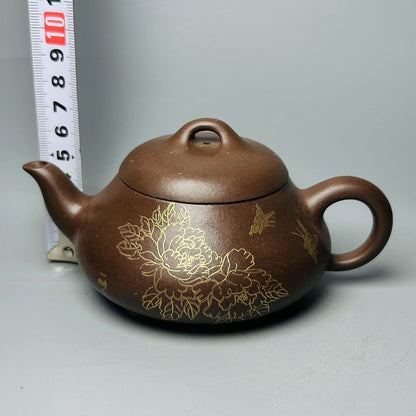 Vintage Chinese Yixing Purple Clay Teapot Zisha Ceremony Exquisite Tea Set Art