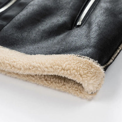 Jackets Men Winter Motorcycle Jackets Streetwear Fur Lined Thick Warm Coats