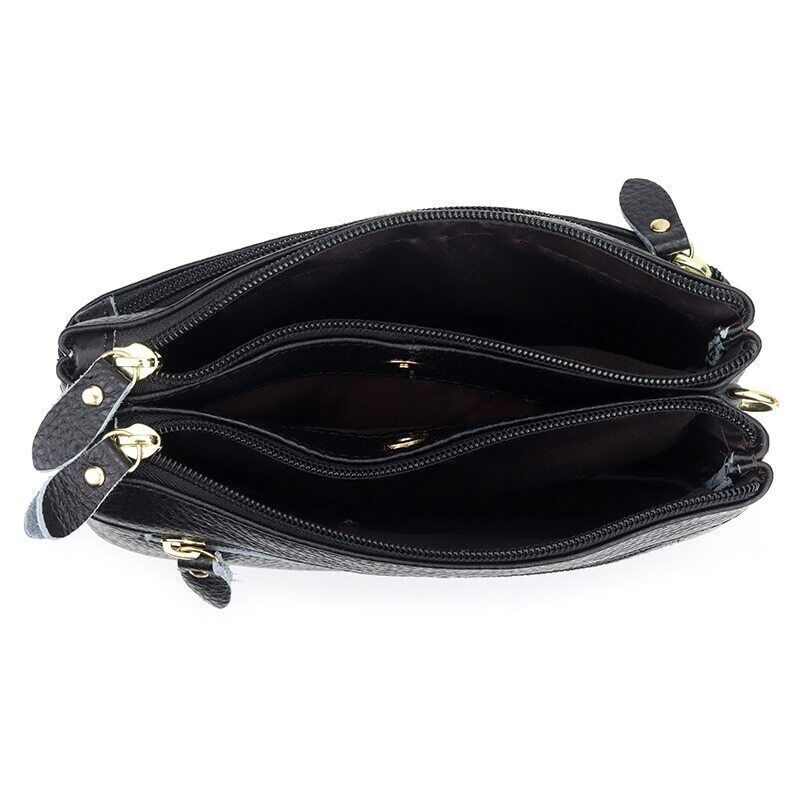 Women's Genuine Leather Bags Cow Leather Clutch Bags Mini Shoulder Bags