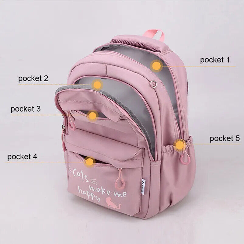 Backpack Girls School Bags Teens College Student Large Travel Shoulder Bag