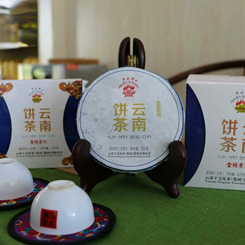 2014 Yun Nan Bing Cha Shen Puerh Iron Cake Puer Tea Xiaguan Baoyan Puer Tea 125g