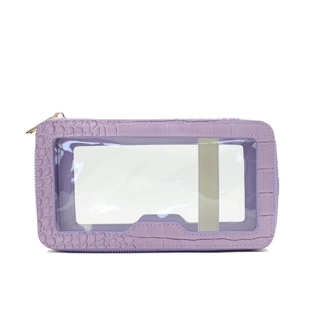 Crocodile Leather Travel Bag Fashion Waterproof Clear Makeup Storage Bag Zipper