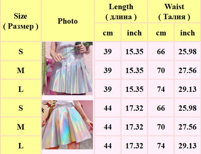 Women Mini Skirt Lycra Lanon Rainbow Fashion Casual Sexy Laser Hight Waist Dress