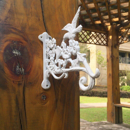 Hanging Plant Bracket Hooks Cast Iron Decorative Flower Basket Wind Chime Hanger