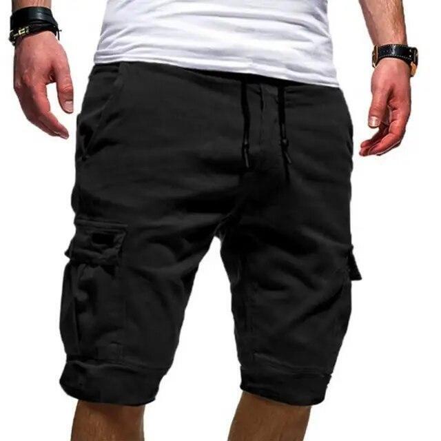 Mens Cargo Shorts Pants Casual Chino Fashion Summer 6-Pockets Beach Trousers