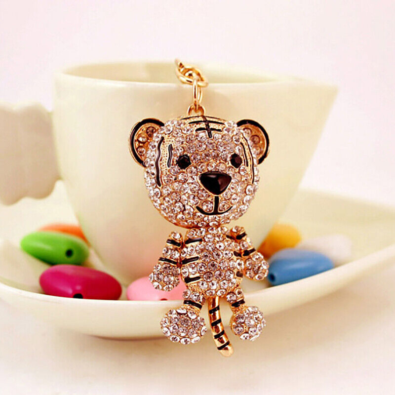 Lovely Tiger Key Ring Car Keychain Bag Charm Purse Pendant Keyring Key Cha-ca