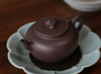 220cc chinese Yixing Handmade Zisha teapot Purple clay JinChan Gongfu Tea Pot