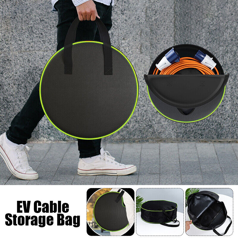 New Car Cable Storage Bag Water Resistant Organiser Hook Up EV Lead Caravan Bag