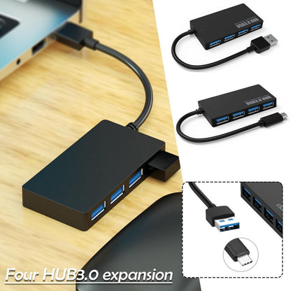 High Speed USB 3.0 HUB Multi USB Splitter 4Ports Expander Multiple For Laptop PC