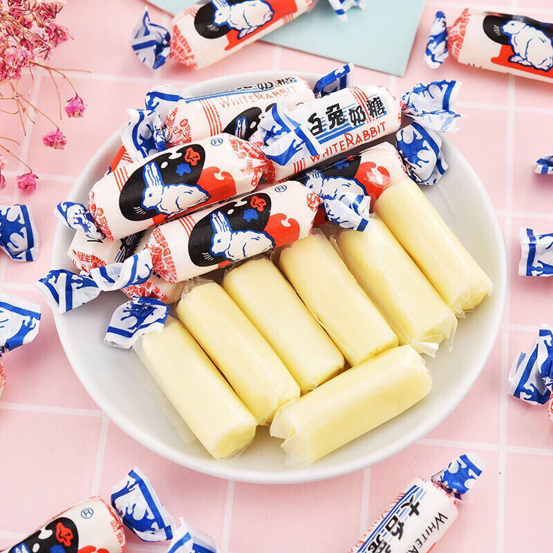 100g~500g Milk Creamy Candy, White Rabbit Milky Hard Candy, Sweets Snack Food