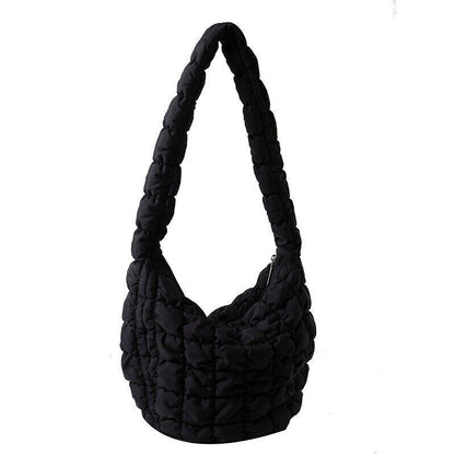 Casual Handbag for Women Cloth Shopper Shopping Bag Fabric Shoulder Side Bag