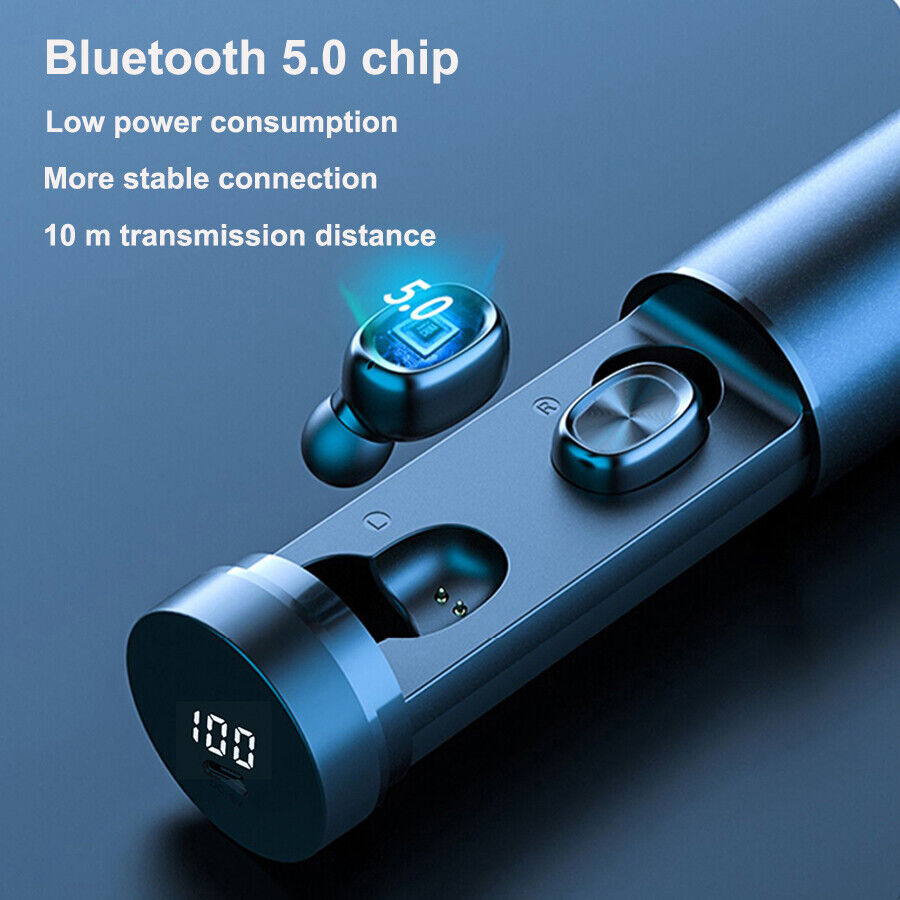 TWS Wireless Earbuds for Iphone Samsung Android Bluetooth Headphones Waterproof