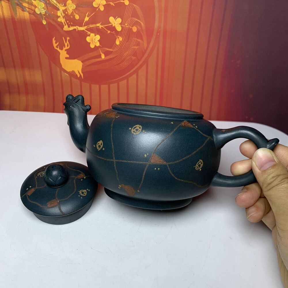 Vintage Chinese Yixing Purple Clay Teapot Zisha Ceramic Exquisite Unique Teaware