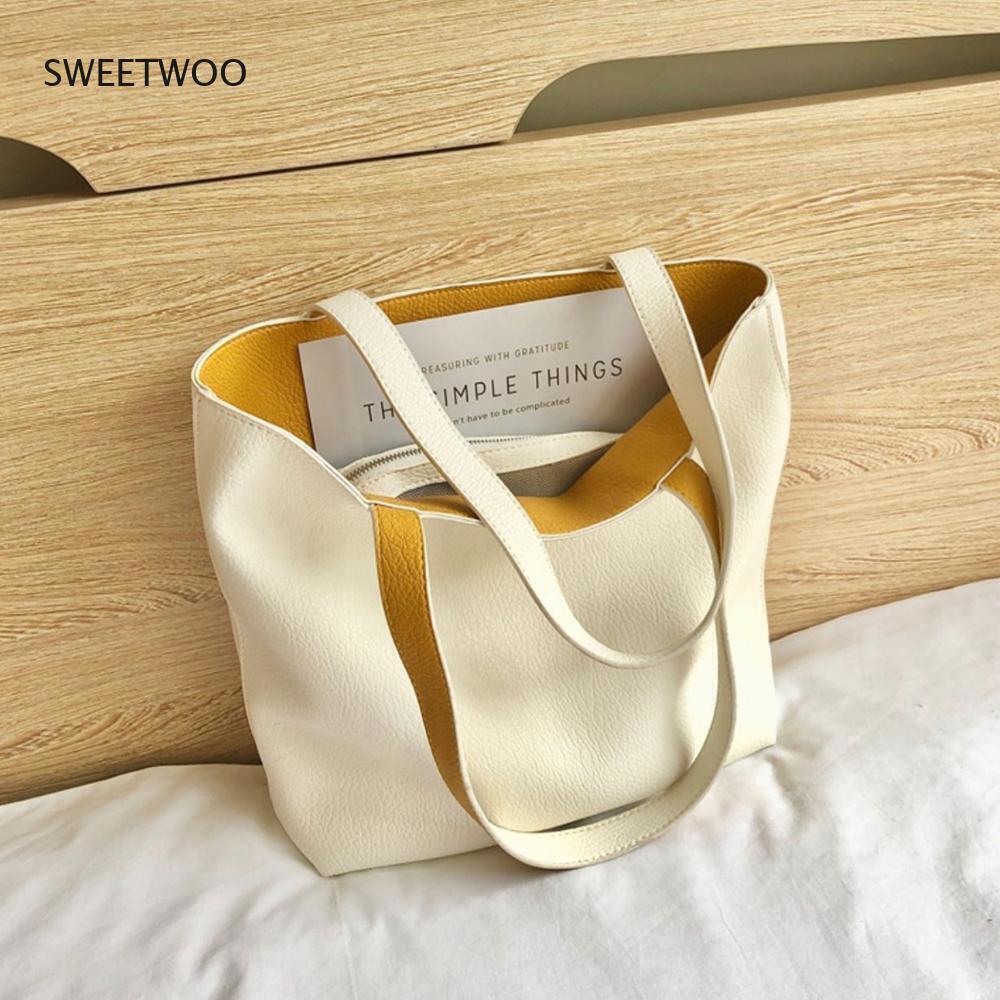 Ladies Shoulder Bag Women Student Book Shopping Bag Tote Handbag
