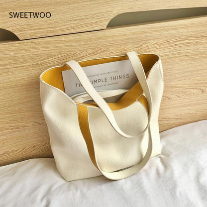 Ladies Shoulder Bag Women Student Book Shopping Bag Tote Handbag