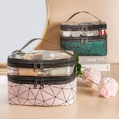 Multifunction Travel Clear Makeup 1PC Cosmetic Bag Toiletries Waterproof Storage
