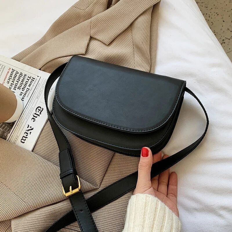 Bag PU Leather Crossbody Bags Women Winter Shoulder Chest Bag Ladies Handbags