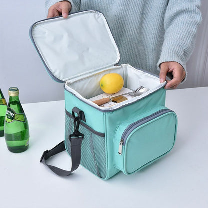 Portable Picnic Bag Thermal Lunch Box Handbag Waterproof School Food Storage Bag