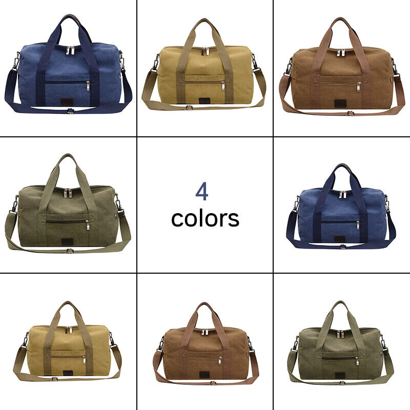 Mens Holdall Duffle Large Capacity Gym Sports Bag Cabin Shoulder Travel HandBag