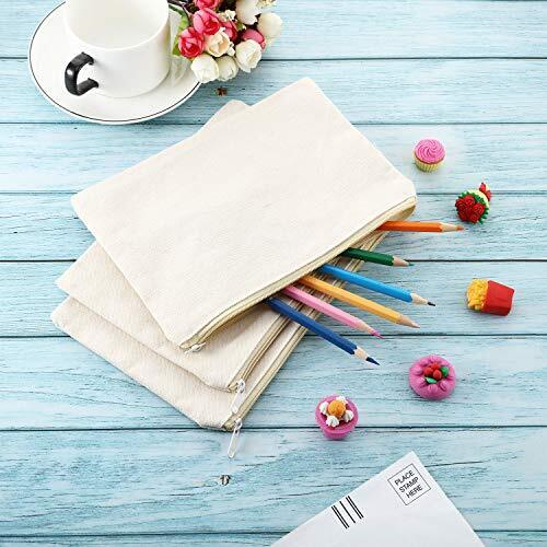 meekoo 16 Pack Multi-Purpose Cosmetics Bag with Large (Pack of 16), Beige