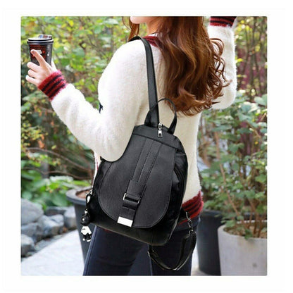 Women's Ladies PU Leather Backpack Travel Handbag Satchel Rucksack Shoulder Bag