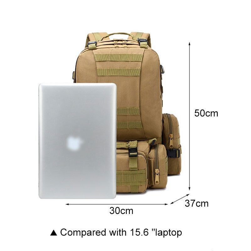 50L Tactical Backpack Bags Army Backpack Sport Bag Men Travel Climbing Bag