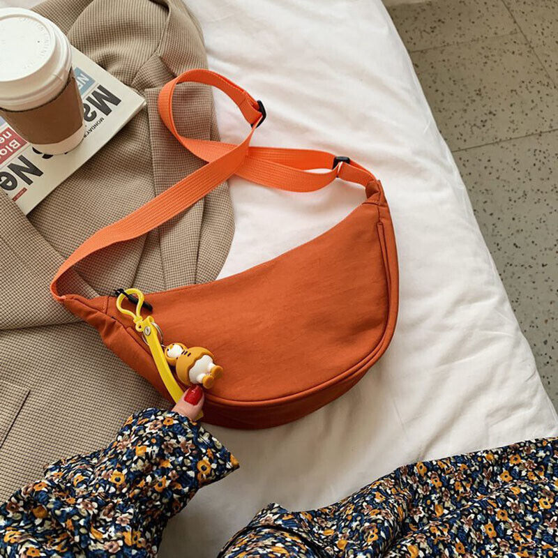 Canvas Crossbody Bag For Women Portable Chest Bag Shoulder Cross Body Bag