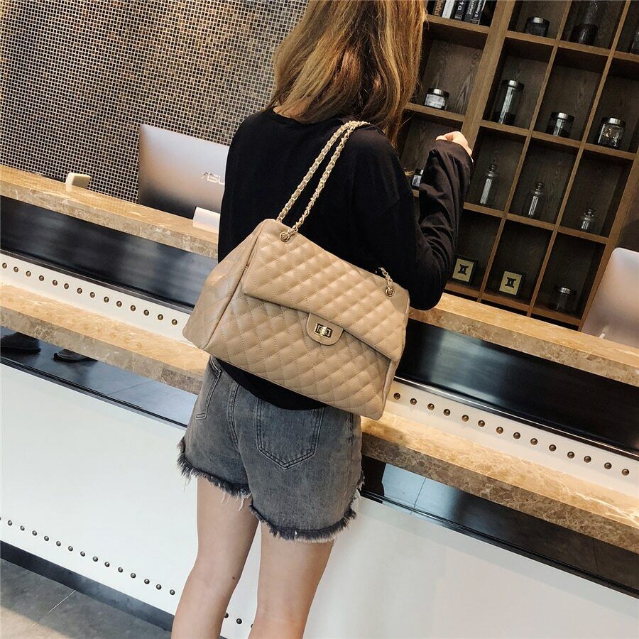 High Quality Women Pu Leather Shoulder Bag Luxury Large Capacity Crossbody Bag