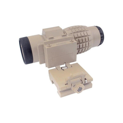 3x Telescope Magnifier Scope Sighting W/ Fts Flip To Side Mount Fits Holographic