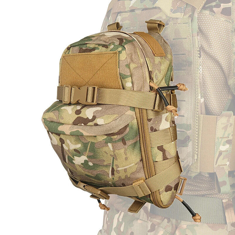 Mini Hydration Bag Outdoor Tactical Backpack Water Bladder Carrier Zipper 1000D