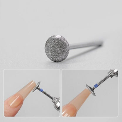 Nail Polishing Removal Head Stainless Steel Drill Bit T-Mill Grinder Too1 1x46mm