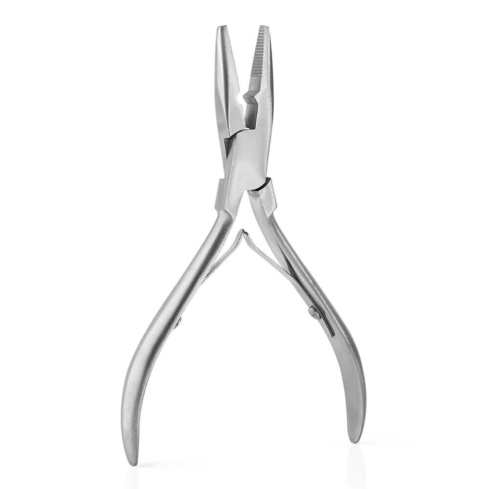 Hair Extension Pliers Stainless Steel Micro Ring Application Weft Tools 13x8.4cm