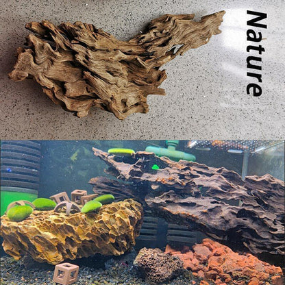 Aquarium Decoration Fish Tank Ornaments Driftwood Natural Tree Trunk Wood 5-40cm
