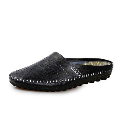 Men Sneakers Genuine Leather Loafers Mens Shoes Slippers Men Shoes