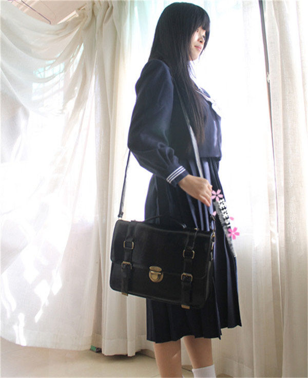 Vintage Japanese JK Uniform Shoulder Bag School Bookbag Backpack Cosplay Handbag