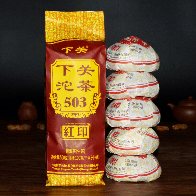Classic Red Label 503 * 2018 Xiaguan Pu-erh Tuo Cha Tea Raw Shen Puer Tuocha