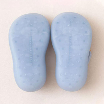 Baby Infant Mesh Toddler Breathable Knit Socks Slipper Rubber Sole Floor Shoes