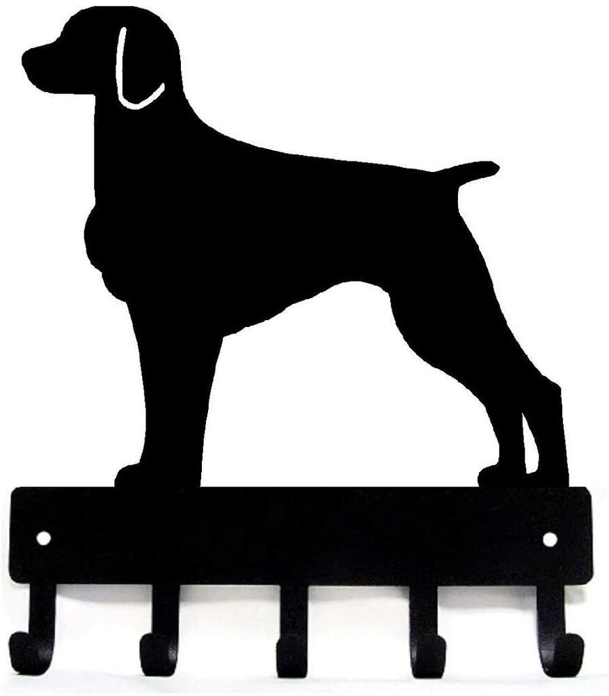 Brittany Dog Key Rack Hanger - 6 inch Wide Metal Wall Art