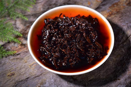 357g Yunnan Wild Puerh Tea Ripe Puer Tea Golden Bud Palace Seven Sub-Cake Tea 普洱